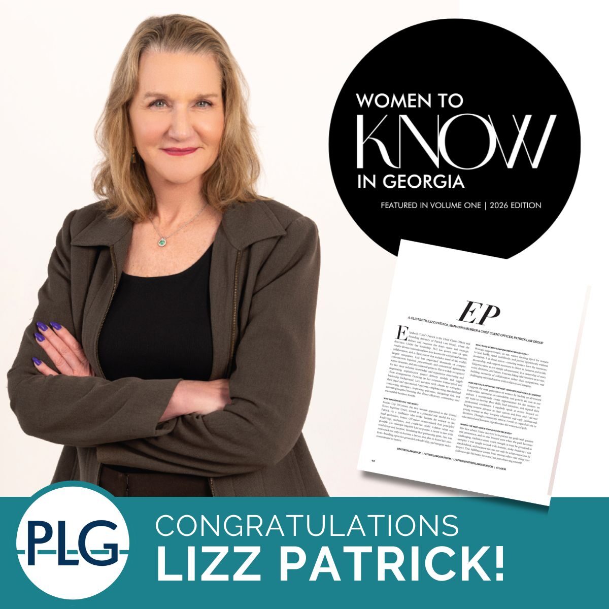 Women to KNOW in Georgia - Lizz 2026
